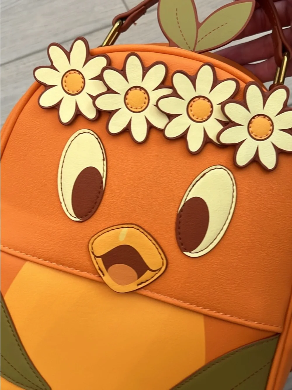 Disney Parks Orange Bird Floral Backpack - Loungefly
